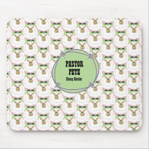 Fluffige Weiße Schafe Mousepad