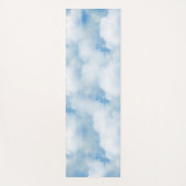 Fluffige Weiße Wolken Yogamatte (Vorderseite)