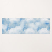 Fluffige Weiße Wolken Yogamatte (Vorderseite (Horizontal))