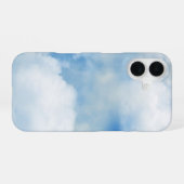 Fluffige Wolken iPhone 16 Hülle (Rückseite (Horizontal))