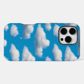 Fluffige Wolken iPhone Hülle (Rückseite (Horizontal))