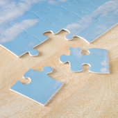 Fluffige Wolken und blauer Himmel Puzzle (Seite)