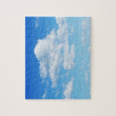 Fluffige Wolken und blauer Himmel Puzzle (Vertikal)