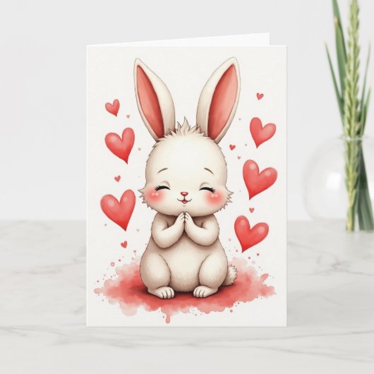 Fluffiger Freund Herzlichen Dank Karte (Vorderseite)