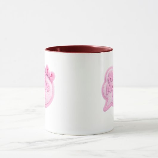 Fluffiger Gradient Muttertag Tasse (Zentrum)
