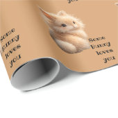 Fluffiger Hase: Some Bunny Liebt Dich Geschenkpapier (Rolleneckpunkt)