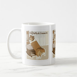 Fluffiger Sheltie Kaffeetasse
