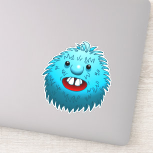 Fluffiger und süßer Vinyl-Aufkleber Aufkleber