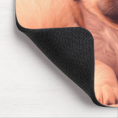 Fluffiger Wurf von Welpen auf Laptop-Desktop-Table Mousepad (Ecke)