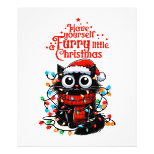 Fluffiges kleines Weihnachten Fotodruck