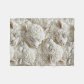 Fluffiges Lamm-Baby  Fleecedecke (Vorderseite (Horizontal))