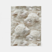 Fluffiges Lamm-Baby  Fleecedecke (Vorderseite)