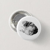 Fluffiges Nest, freundlicher Blick Button (Vorne & Hinten)