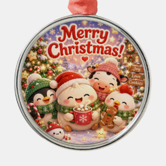 Fluffiges Weihnachten Ornament Aus Metall