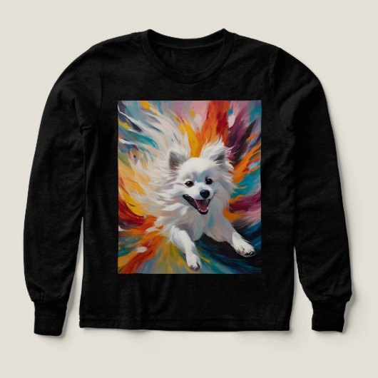 Fluffin’ Adorable - Japanischer Spitz Long Sleeve (Design Vorderseite)