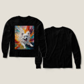 Fluffin’ Adorable - Japanischer Spitz Long Sleeve (Design Vorder- & Rückseite)