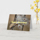 Fluffkin Birthday Card Karte (Gelbe Blume)