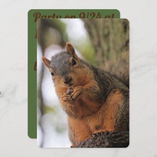 Fluffkin Einladung (Vorne/Hinten)