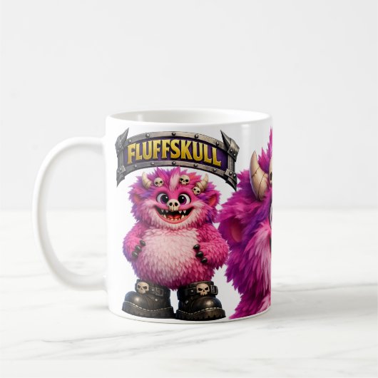 Fluffschädel-Monster Kaffeetasse (Links)