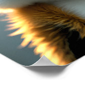 Fluffy 3D meerkat mit Sonnenbrille Poster (Ecke)