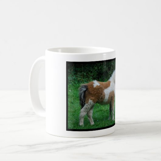 Fluffy Adorable Dartmoor Pony Kaffeetasse (Vorderseite Links)