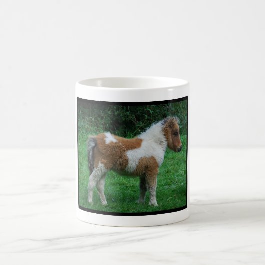 Fluffy Adorable Dartmoor Pony Kaffeetasse (Mittel)