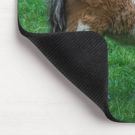 Fluffy Adorable Dartmoor Pony Mousepad (Ecke)