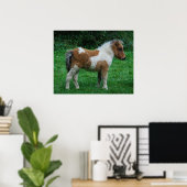 Fluffy Adorable Dartmoor Pony Poster (Heimbüro)