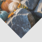 Fluffy Autumn Kittens Pumpkins and Folies Seidenpapier (Ausschnitt)