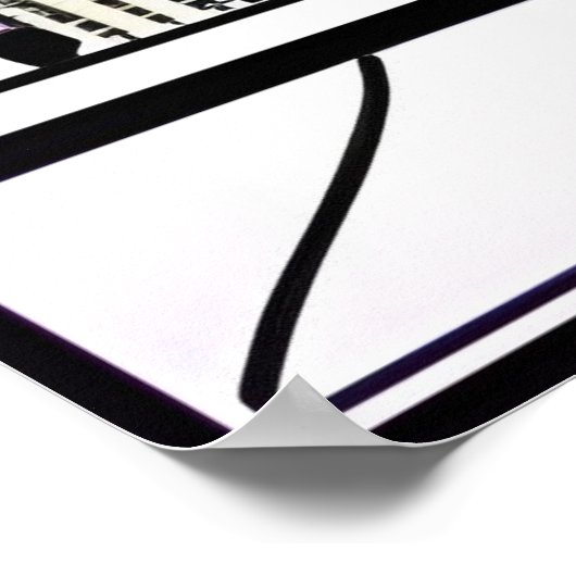 Fluffy Beaumont Dog Library bearbeitbar Poster (Ecke)