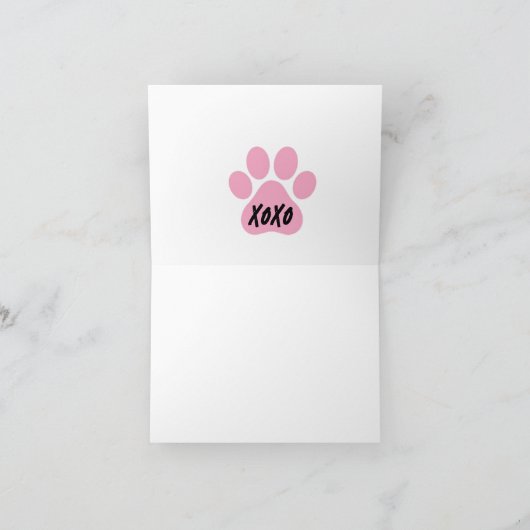 Fluffy Bichons und Herz Karte (Innenseite)