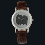 Fluffy Black Spitz | Niedlicher Cartoon Dog Armbanduhr<br><div class="desc">Diese Armbanduhr aus schwarzem Spitz ist in verschiedenen Stilen für Männer,  Frauen und Kinder erhältlich. Ein cooles Mode-Accessoire,  das Pom-Liebhabern ein tolles Geschenk macht. Besuchen Sie Jenn’s Doodle World für viele weitere stilvolle Uhren für Pommy Liebhaber.</div>