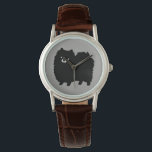 Fluffy Black Spitz | Niedlicher Cartoon Dog Armbanduhr<br><div class="desc">Diese Armbanduhr aus schwarzem Spitz ist in verschiedenen Stilen für Männer,  Frauen und Kinder erhältlich. Ein cooles Mode-Accessoire,  das Pom-Liebhabern ein tolles Geschenk macht. Besuchen Sie Jenn’s Doodle World für viele weitere stilvolle Uhren für Pommy Liebhaber.</div>