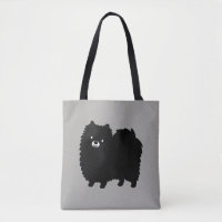 Fluffy Black Spitz | Niedlicher Cartoon Dog