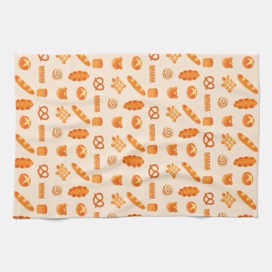 Fluffy Brot Bäckerei Küchenhandtücher Geschirrtuch (Horizontal)