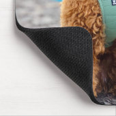 Fluffy Brown Poodle Puppy Dog Mousepad (Ecke)