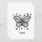 Fluffy Buffalo Baby - Kawaii Farm Animal Einladung (Vorne/Hinten)