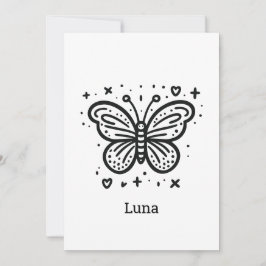 Fluffy Buffalo Baby - Kawaii Farm Animal Einladung