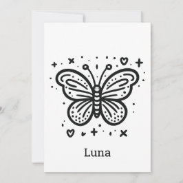 Fluffy Buffalo Baby - Kawaii Farm Animal Einladung