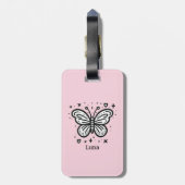 Fluffy Buffalo Baby - Kawaii Farm Animal Gepäckanhänger (Rückseite vertikal)