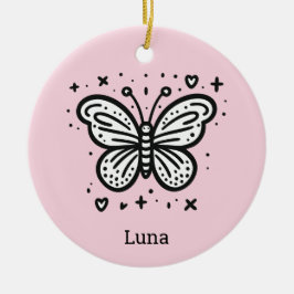 Fluffy Buffalo Baby - Kawaii Farm Animal Keramik Ornament