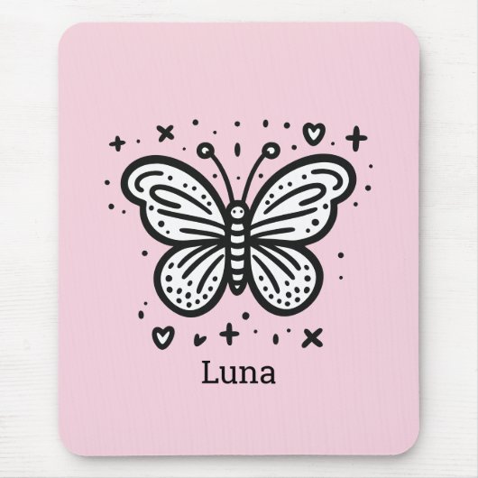 Fluffy Buffalo Baby - Kawaii Farm Animal Mousepad (Vorne)