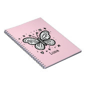 Fluffy Buffalo Baby - Kawaii Farm Animal Notizblock (Rechte Seite)