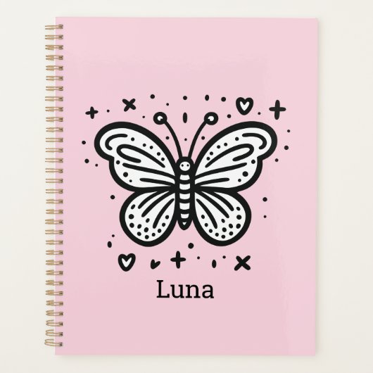 Fluffy Buffalo Baby - Kawaii Farm Animal Planer (Vorderseite)