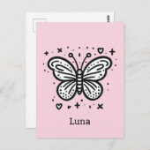 Fluffy Buffalo Baby - Kawaii Farm Animal Postkarte (Vorne/Hinten)