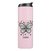 Fluffy Buffalo Baby - Kawaii Farm Animal Thermosbecher (Nach links gedreht)