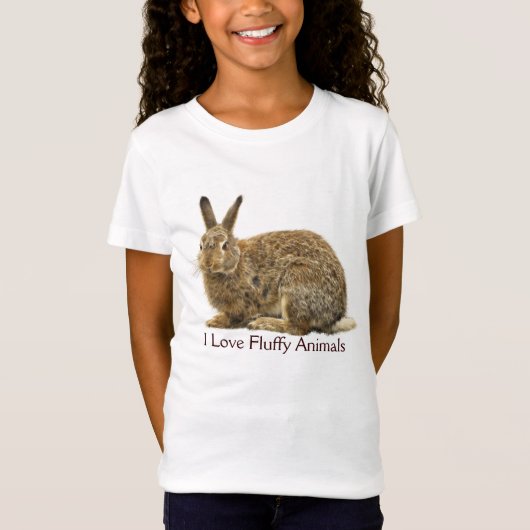 Fluffy Bunny Rabbit Kids T - Shirt (Vorderseite)