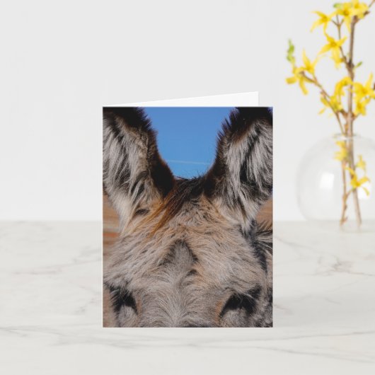 Fluffy Burro - Dankeschön-Karte Karte (Gelbe Blume)