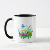 Fluffy Calico Katze mit Schmetterling Tasse (Links)