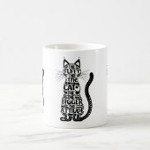 Fluffy Cat, Big Attitude - Funny Cat Lover Kaffeetasse (Mittel)